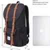 KAUKKO Travel Laptop Backpack Outdoor Rucksack Causal backpack Fits 15.6"(Nylon Black2pc) view 2