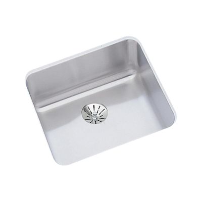 Elkay Lustertone ELUH1212PD Single Bowl Undermount Stainless Steel Sink with Perfect Drain