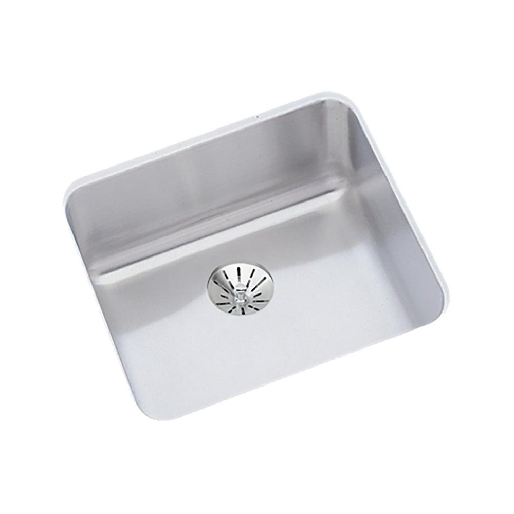 Elkay Lustertone ELUH1212PD Single Bowl Undermount Stainless Steel Sink with Perfect Drain