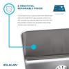 Elkay Lustertone ELUH1212PD Single Bowl Undermount Stainless Steel Sink with Perfect Drain view 3