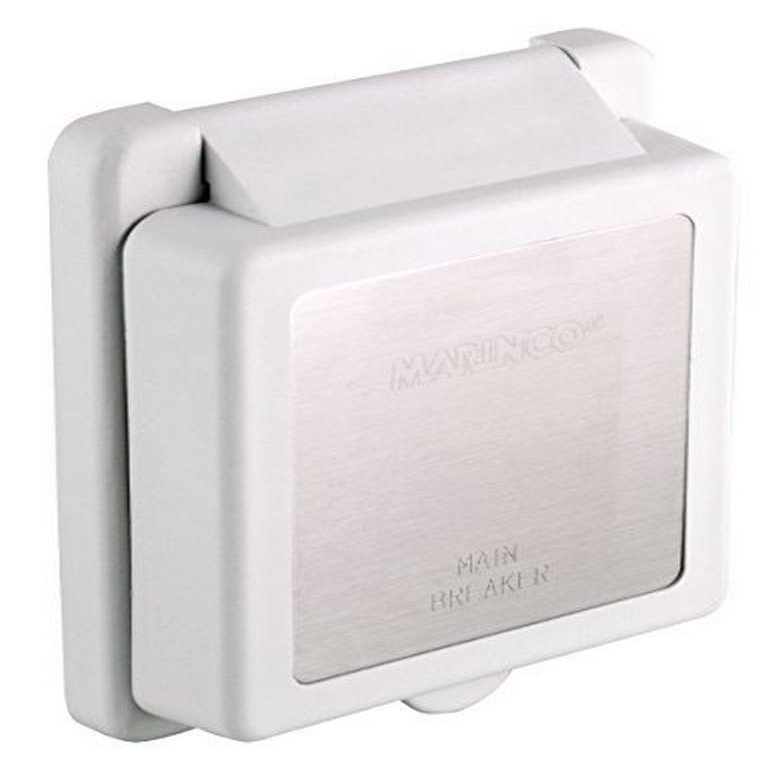 Marinco 304EL-B.NT Inlet, 30A 125V, Round, No SS Trim, White