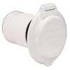 Marinco 6344EL-B.NT Inlet, 50A 125/250V, Round, No SS Trim, White view 1