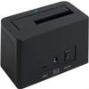 Plugable USB 3.1 Gen 2 10Gbps SATA Upright Hard Drive Dock and SSD Dock - Driverless - Includes USB-C & USB 3.0 Cables, Supports 10TB+ Drives view 3