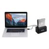 Plugable USB 3.1 Gen 2 10Gbps SATA Upright Hard Drive Dock and SSD Dock - Driverless - Includes USB-C & USB 3.0 Cables, Supports 10TB+ Drives view 4