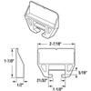 Prime-Line R 7221 21/32 In. x 1-1/8 In., White Drawer Guide Kit (2 Pack) view 2