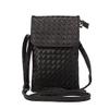 Universal Crossbody Bag Purse Cell Phone Pouch Multipurpose Soft PU Leather Wallet Moblie Phone Carrying Cases Shoulder Bag with Shoulder Strap for Smartphone Under 6.2'' from WaitingU -Black view 2