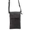 Universal Crossbody Bag Purse Cell Phone Pouch Multipurpose Soft PU Leather Wallet Moblie Phone Carrying Cases Shoulder Bag with Shoulder Strap for Smartphone Under 6.2'' from WaitingU -Black view 4
