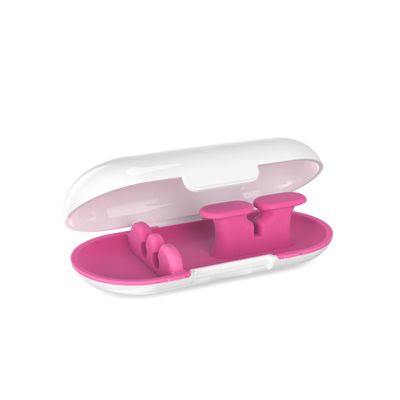 Dotz Earbud Case, Protection and Storage for Earbuds, Including Wireless Earbuds, Pink (EBC38M-CPK)