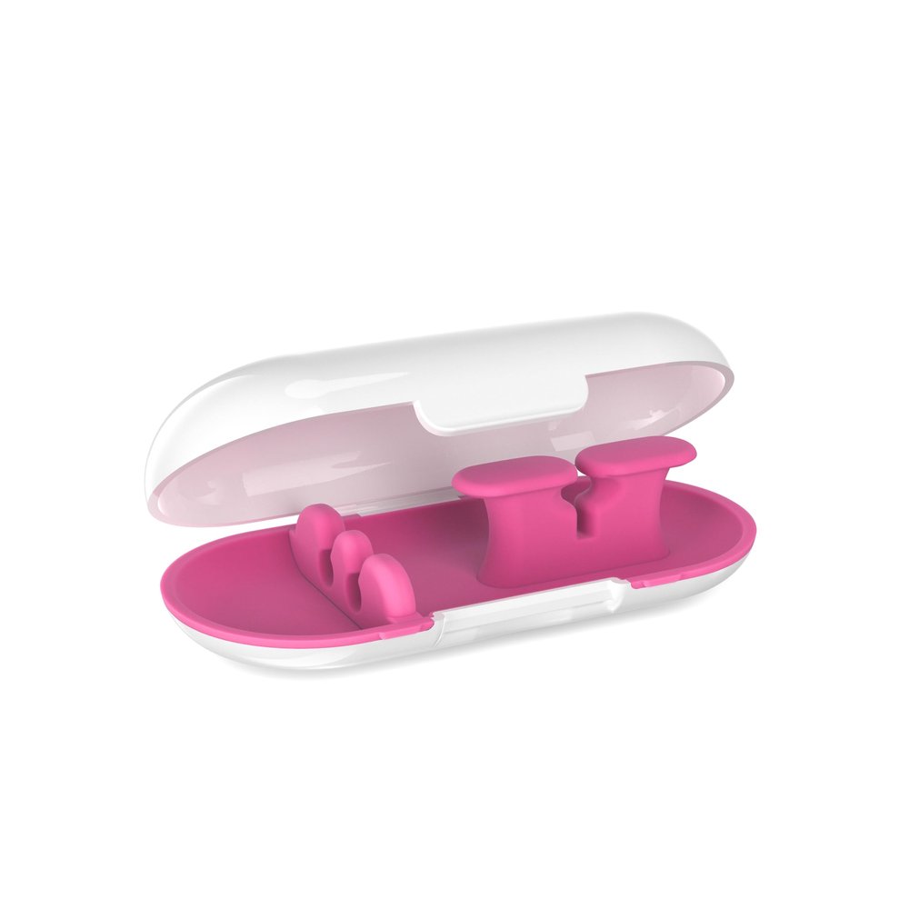 Dotz Earbud Case, Protection and Storage for Earbuds, Including Wireless Earbuds, Pink (EBC38M-CPK)