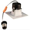 NICOR Lighting 3 inch White Square LED Recessed Downlight in 3000K (DQR3-10-120-3K-WH-BF) view 4