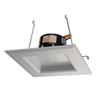 NICOR Lighting 5 inch White Square LED Recessed Downlight in 2700K (DQR5-10-120-2K-WH-BF) view 1