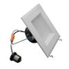 NICOR Lighting 5 inch White Square LED Recessed Downlight in 3000K (DQR5-10-120-3K-WH-BF) view 2