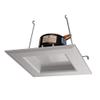 NICOR Lighting 5 inch White Square LED Recessed Downlight in 4000K (DQR5-10-120-4K-WH-BF) view 1