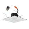 NICOR Lighting 6 inch White Square LED Recessed Downlight in 3000K (DQR6-10-120-3K-WH-BF) view 1