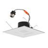 NICOR Lighting 6 inch White Square LED Recessed Downlight in 4000K (DQR6-10-120-4K-WH-BF) view 1