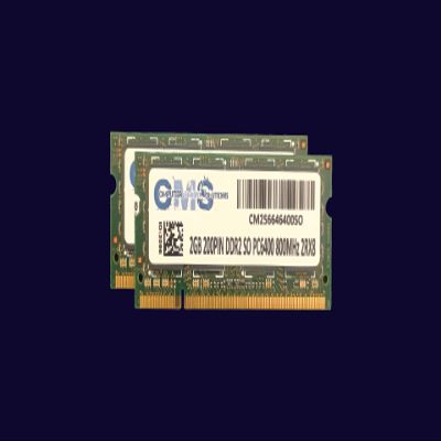 CMS 4GB (2X2GB) DDR2 6400 800MHZ Non ECC SODIMM Memory Ram Compatible with Dell Precision Mobile Workstation M65 - A39