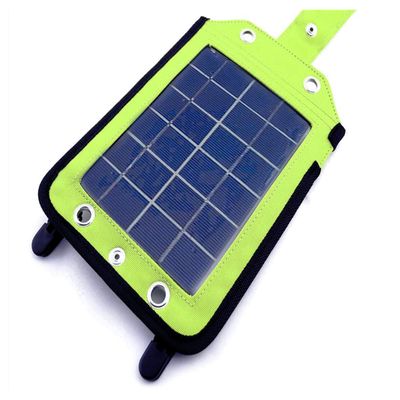 EyezOff EZYG-020 Portable Solar Charger Grey/Bright Green (410mAh Panel)