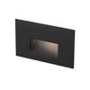 WAC Landscape Lighting, LEDme 120V LED Horizontal Indoor and Outdoor Step and Wall Light Amber 1800K LED in Black view 2