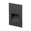 WAC Landscape Lighting, LEDme 120V LED Vertical Indoor and Outdoor Step and Wall Light Amber 1800K LED in Black view 2