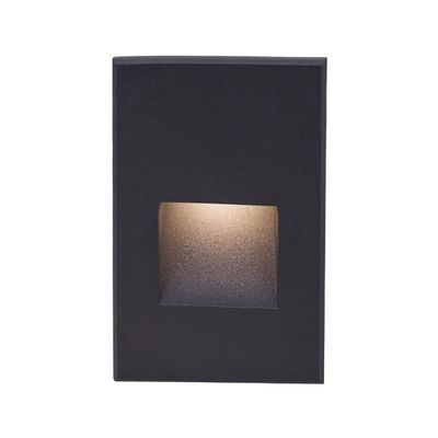 LEDme 120V LED Vertical Indoor and Outdoor Step and Wall Light 3000K in Black