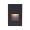 LEDme 120V LED Vertical Indoor and Outdoor Step and Wall Light 3000K in Black view 1