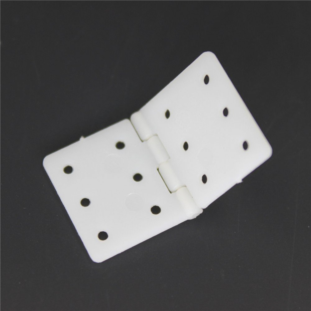 16x28 mm 0.63" x1.1'' Pinned Nylon Hinges RC Airplane Plane Parts Replacement (Pack of 20)