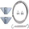 Hardware Essentials 851362 Anti-Sag Gate Kit, Hardware Kit, Steel, Zinc Plated, 7ft, Interior and Exterior view 1
