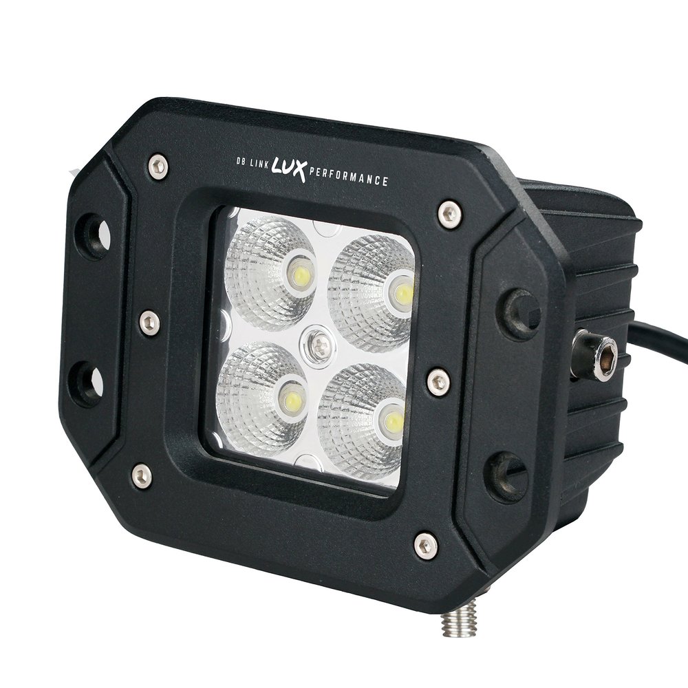 LUX Performance DBLXFW3.0F 3" Square Flush Mount LED Flood Work