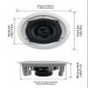 Acoustic Audio by Goldwood R191 in Ceiling/in Wall 5 Speaker Set 2 Way Home Theater 1000 Watt New R191-5S view 2