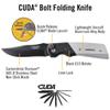 CAMILLUS CUDA BOLT / 8.75" OVERALL / DROP POINT / CARBONITRIDE TITANIUM / AUS-8 view 2