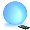 Mr.Go 8-inch Ultra-Fun LED Glowing Ball Light w/Remote, RGB Color Changing Globe Mood Lamp, 16 Colors 8 Brightness 4 Lighting Modes, Waterproof, Rechargeable & AC Adapter Power, Stunning Light Orb view 1