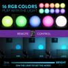 Mr.Go 8-inch Ultra-Fun LED Glowing Ball Light w/Remote, RGB Color Changing Globe Mood Lamp, 16 Colors 8 Brightness 4 Lighting Modes, Waterproof, Rechargeable & AC Adapter Power, Stunning Light Orb view 3