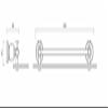 GOWE Jade golden brass glass shelf, single bathroom shelf,shelves, bathroom fittings,bathroom accessories view 3