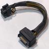 15-Pin SATA Male to 8-Pin (6+2 Pin) PCI-Express Female Video Card Power Adapter Cable view 1