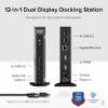 Plugable Universal Laptop Docking Station Dual HDMI Monitor for Windows and Mac (Driver Required), USB 3.0 or USB-C, 2X HDMI, Gigabit Ethernet, Audio, 6 USB Ports (UD-3900) view 2