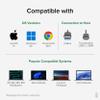 Plugable Universal Laptop Docking Station Dual HDMI Monitor for Windows and Mac (Driver Required), USB 3.0 or USB-C, 2X HDMI, Gigabit Ethernet, Audio, 6 USB Ports (UD-3900) view 4