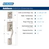 SCHLAGE Addison Single Cylinder Handleset and Right Hand Accent Lever, Satin Nickel (F60 ADD 619 Acc RH) view 2