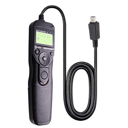 Foto&Tech LCD Timer Shutter Release Remote Control Cord (Compatible with Olympus OM-D E-M5 Mark II, E-M5, E-M1, E-M10, Pen-F, Pen E-PL8, Pen E-PL7, Pen E-P5)