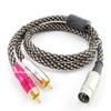 CablesOnline 3ft 5-Pin Din Male to 2-RCA Male Professional Premium Mesh Audio Cable for Bang & Olufsen, Naim, Quad...Stereo Systems (BO-203S) view 1