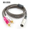 CablesOnline 3ft 5-Pin Din Male to 2-RCA Male Professional Premium Mesh Audio Cable for Bang & Olufsen, Naim, Quad...Stereo Systems (BO-203S) view 2