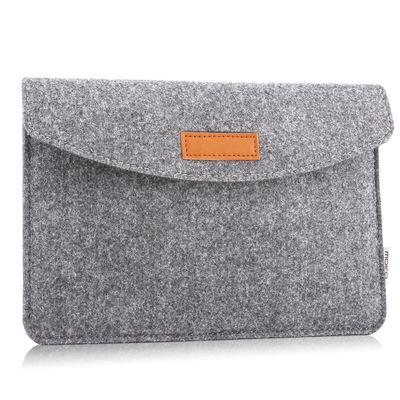 MoKo 9-11 Inch Felt Tablet Sleeve Bag Carrying Case Fits with Tab S8/S9 11", iPad Pro 11 inch, iPad 10th Gen 10.9, iPad 9/8/7th 10.2, iPad Air 5/4th 10.9, iPad Air 3 10.5, iPad 9.7 - Light Gray