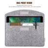 MoKo 9-11 Inch Felt Tablet Sleeve Bag Carrying Case Fits with Tab S8/S9 11", iPad Pro 11 inch, iPad 10th Gen 10.9, iPad 9/8/7th 10.2, iPad Air 5/4th 10.9, iPad Air 3 10.5, iPad 9.7 - Light Gray view 3