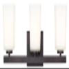 Canarm IVL472A03ORB Ltd Hartley 3 Light Vanity, Oil Rubbed Bronze with Flat Opal Glass view 1