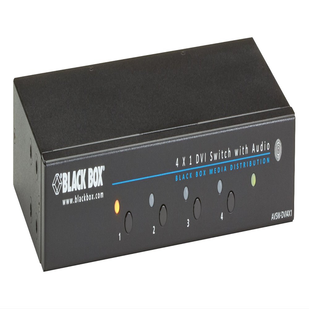 Black Box 4x1 DVI Switch with Audio