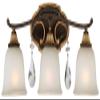 Metropolitan N1463-652 Chateau Nobles Vanity, 3-Light 300 Total Watts, Raven Bronze view 2