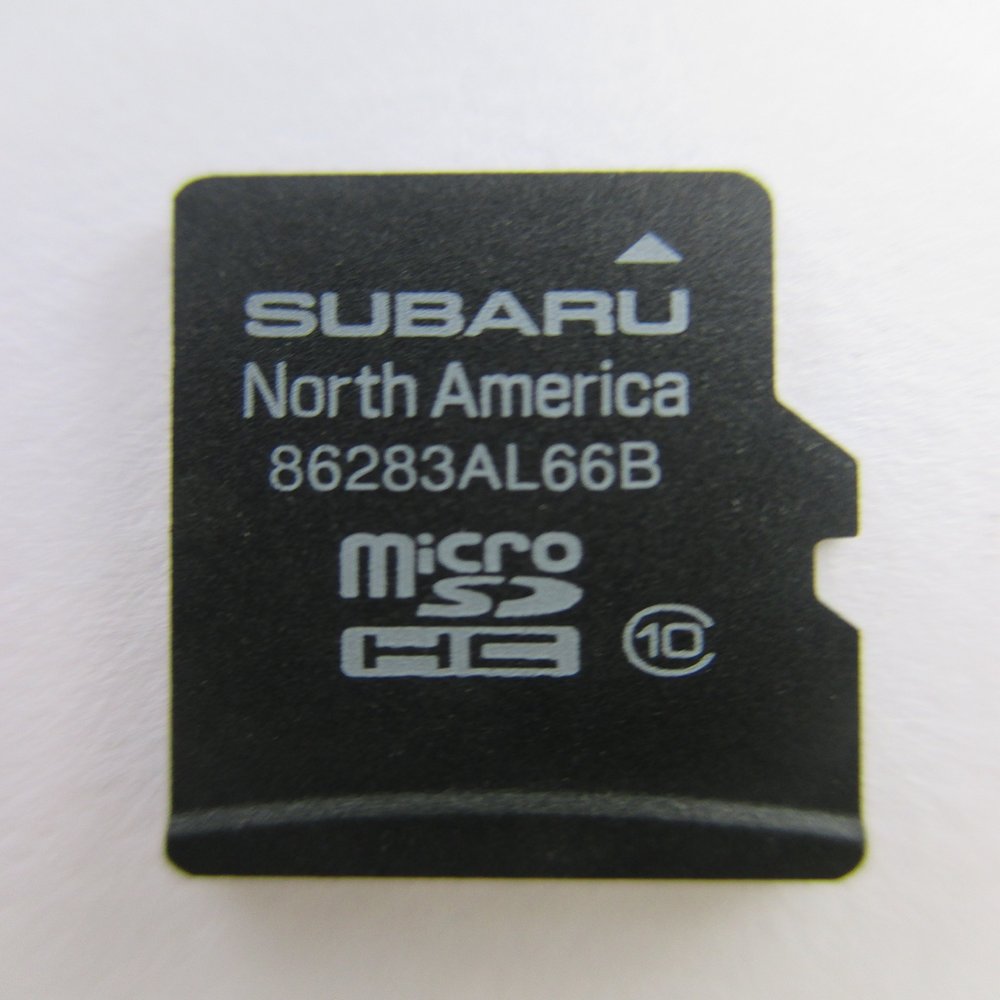 AL66B 2015 2016 SUBARU Outback and Legacy Micro SD Navigation Card, MAP for North America, USA/Canada Part Number 86283AL66B