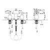 Wovier Shiny Polished Gold 8-16 Inch Widespread Waterfall Bathroom Sink Faucet,Two Handle Three Hole Lavatory Faucet,Basin Mixer Tap with Pop Up Drain,French Gold view 2