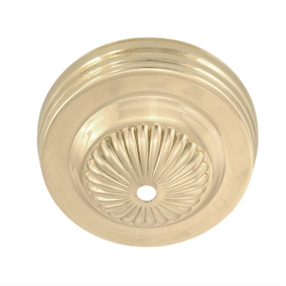 B&P Lamp 5 1/4 Inch Stamped Embossed Ceiling Light Canopy Plate (Brass)