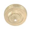 B&P Lamp 5 1/4 Inch Stamped Embossed Ceiling Light Canopy Plate (Brass) view 1