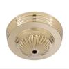 B&P Lamp 5 1/4 Inch Stamped Embossed Ceiling Light Canopy Plate (Brass) view 3